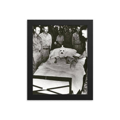 Fastest Medal of Honor Awarded framed print on a plain backdrop in size 8"x10".