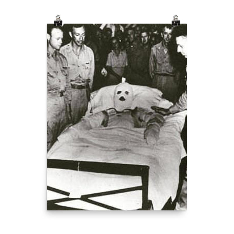 Fastest Medal of Honor Awarded poster on a plain backdrop in size 8