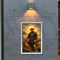 Father Damien among lepers and ocean light poster 2