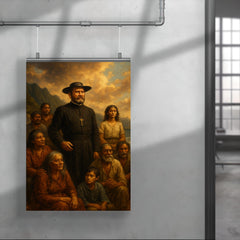 Father Damien among Molokai exiles poster 4