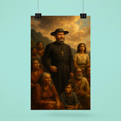 Father Damien among Molokai exiles poster 6