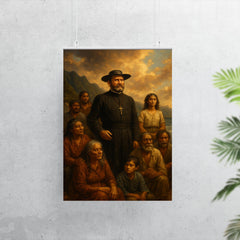 Father Damien among Molokai exiles poster 7