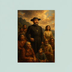 Father Damien among Molokai exiles poster 8