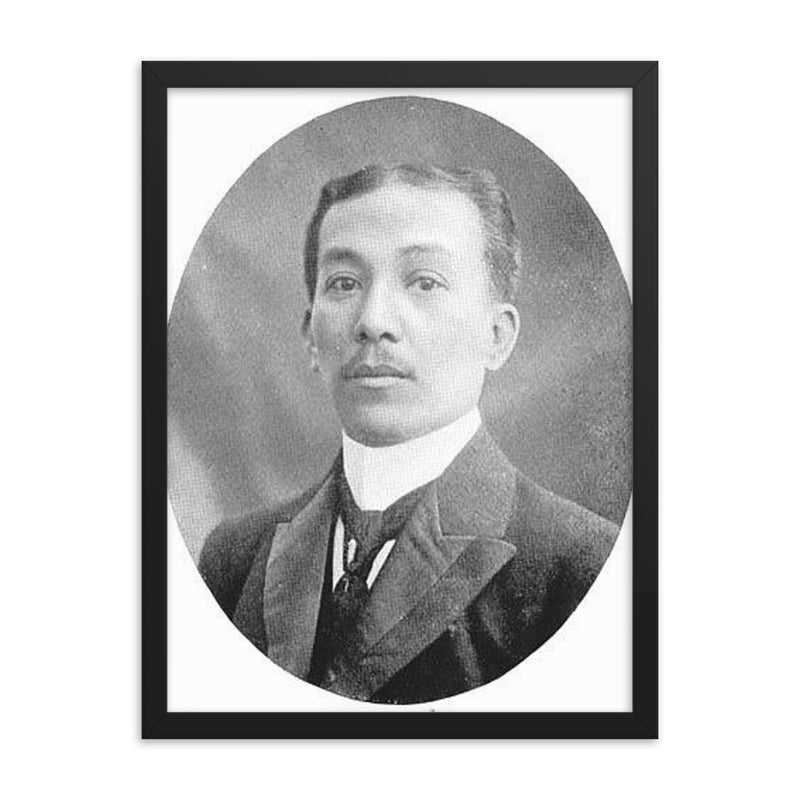 Felipe Agoncillo framed print on a plain backdrop in size 18