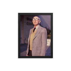 Felix Pollak framed print on a plain backdrop in size 12"x16".