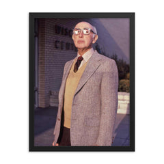 Felix Pollak framed print on a plain backdrop in size 18"x24".