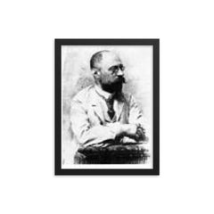 Ferdinand Blumentritt framed print on a plain backdrop in size 12"x16".