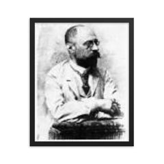 Ferdinand Blumentritt framed print on a plain backdrop in size 16"x20".