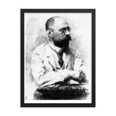 Ferdinand Blumentritt framed print on a plain backdrop in size 18"x24".