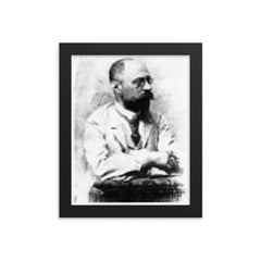 Ferdinand Blumentritt framed print on a plain backdrop in size 8"x10".