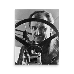 Ferdinand Porsche poster on a plain backdrop in size 16"x20".