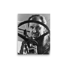 Ferdinand Porsche poster on a plain backdrop in size 8"x10".