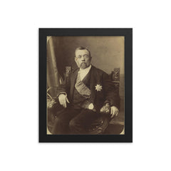 Ferdinand von Mueller framed print on a plain backdrop in size 8"x10".