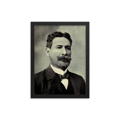 Fernando Figueroa framed print on a plain backdrop in size 12"x16".