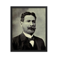 Fernando Figueroa framed print on a plain backdrop in size 16"x20".