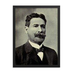 Fernando Figueroa framed print on a plain backdrop in size 18"x24".