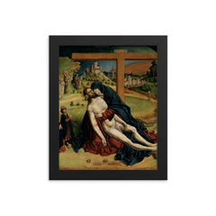 Fernando Gallego framed print on a plain backdrop in size 8"x10".