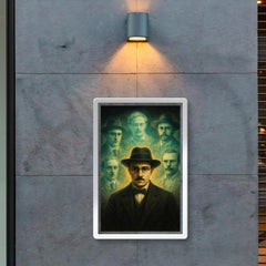 Fernando Pessoa with spectral heteronyms poster 2