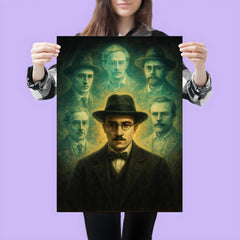 Fernando Pessoa with spectral heteronyms poster 3