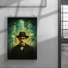 Fernando Pessoa with spectral heteronyms poster 4