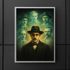 Fernando Pessoa with spectral heteronyms poster 5