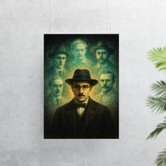 Fernando Pessoa with spectral heteronyms poster 7