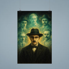 Fernando Pessoa with spectral heteronyms poster 9