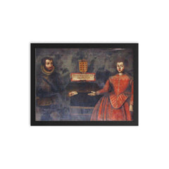 Fernando Ruiz de Castro framed print on a plain backdrop in size 12"x16".