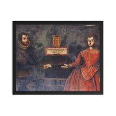 Fernando Ruiz de Castro framed print on a plain backdrop in size 16"x20".