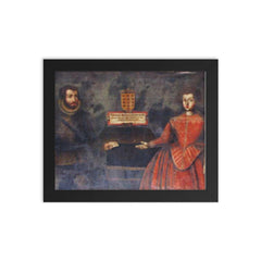 Fernando Ruiz de Castro framed print on a plain backdrop in size 8"x10".