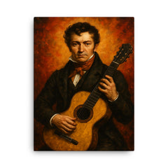 Fernando Sor canvas print on a plain backdrop in size 18"x24".