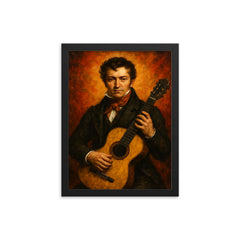 Fernando Sor framed print on a plain backdrop in size 12"x16".