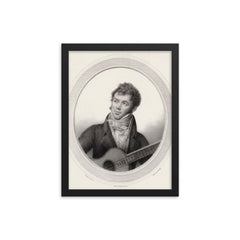 Fernando Sor framed print on a plain backdrop in size 12"x16".