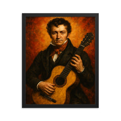 Fernando Sor framed print on a plain backdrop in size 16"x20".