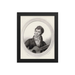 Fernando Sor framed print on a plain backdrop in size 8"x10".