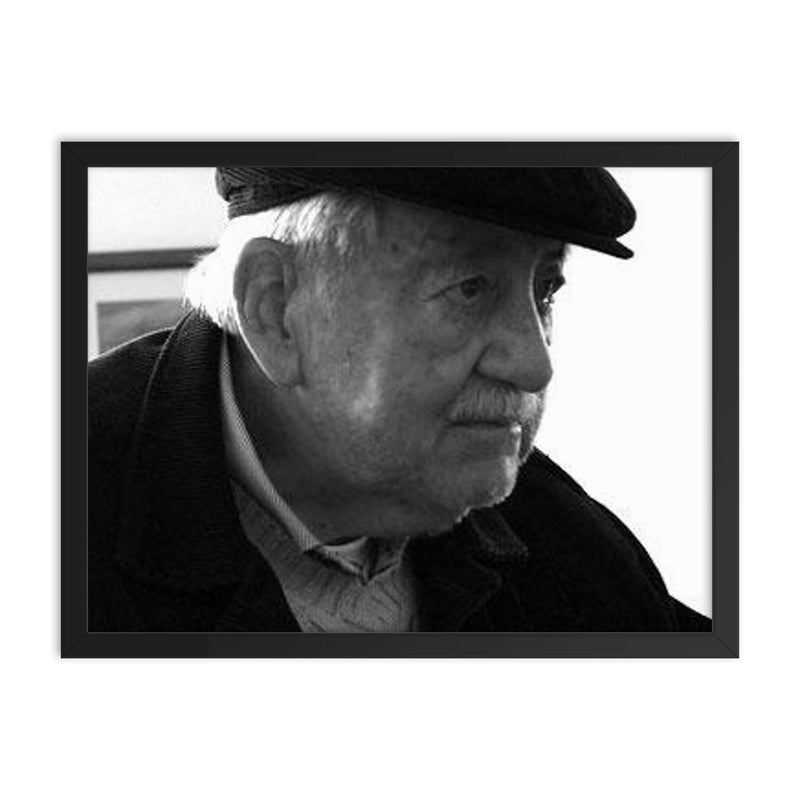 Fernando Soto Aparicio framed print on a plain backdrop in size 18