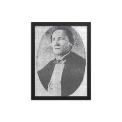 Fernando Valerio framed print on a plain backdrop in size 12"x16".