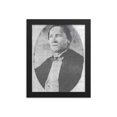 Fernando Valerio framed print on a plain backdrop in size 8"x10".