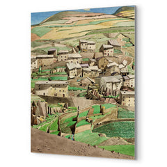 Fetges, France by Charles Rennie Mackintosh metal print mockup