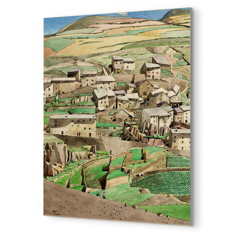 Fetges, France by Charles Rennie Mackintosh metal print mockup