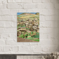 Fetges, France by Charles Rennie Mackintosh metal print mockup