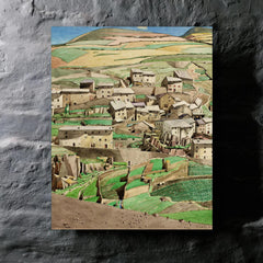 Fetges, France by Charles Rennie Mackintosh metal print mockup