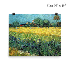 Field with Irises Near Arles by Vincent van Gogh, 1888 poster 2