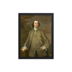 Fielding Lewis framed print on a plain backdrop in size 12"x16".