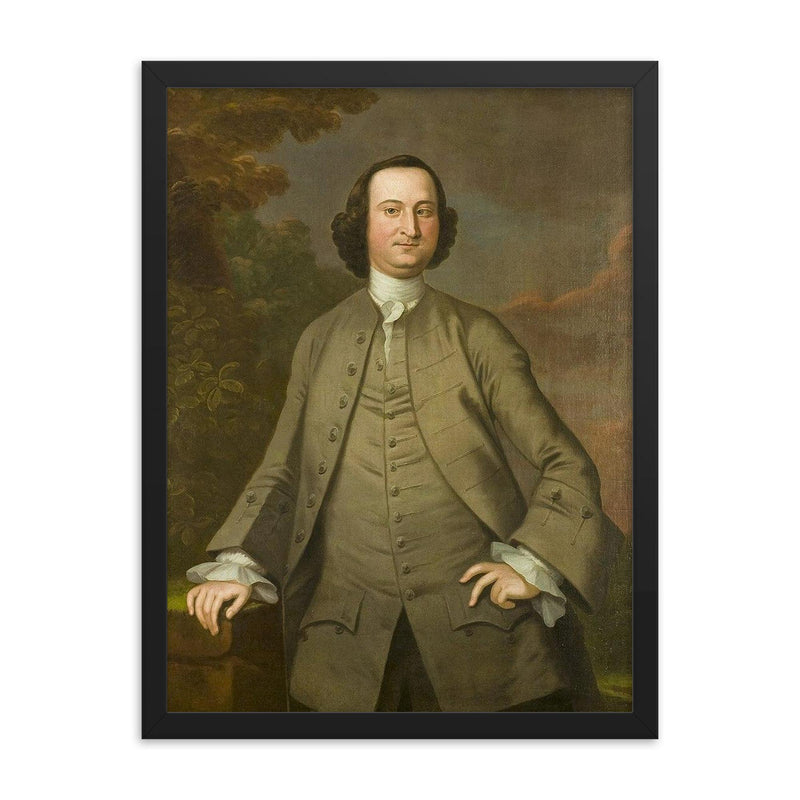 Fielding Lewis framed print on a plain backdrop in size 18