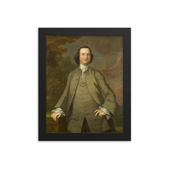 Fielding Lewis framed print on a plain backdrop in size 8"x10".