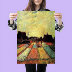 Fields of Tulips by Vincent van Gogh, 1883 poster 3
