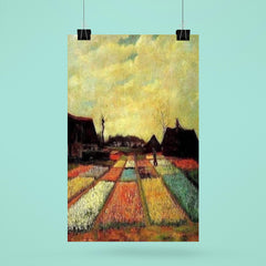 Fields of Tulips by Vincent van Gogh, 1883 poster 6