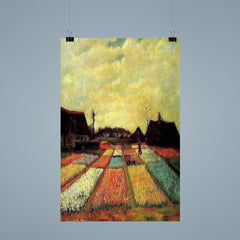 Fields of Tulips by Vincent van Gogh, 1883 poster 9