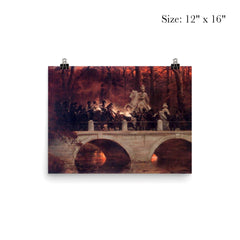 Fighting Between Polish Insurgents and Russian Cuirassiers in Łazienki Park by Wojciech Kossak poster 3